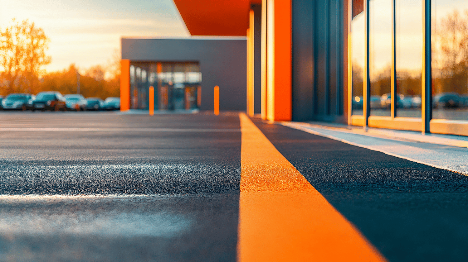 Oranje lijn dealerbedrijf