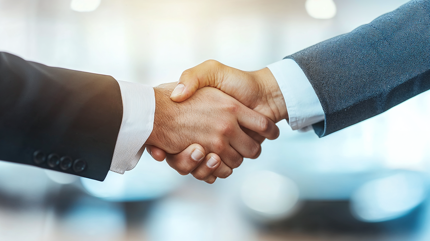 Businesspartners schudden hand